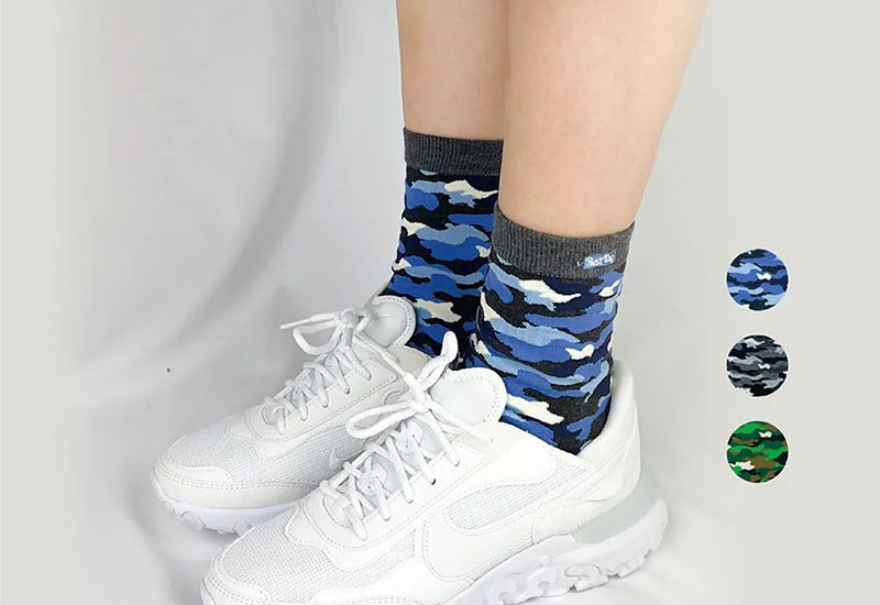 迷彩-藍 厚襪款(2種尺寸) 